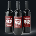 Étiquette Pour Bouteilles De Vin Classy 40th Birthday Fabriqué en 82 Perdu<br><div class="desc">Préparez-vous à fêter votre 40e anniversaire avec ce étiquette de vin ou de vin mousseux MADE IN 82. Ce design chic et chic présente un look vintage en noir et blanc. Customisez avec votre nom et le lieu et l'année de votre naissance. Vous pouvez également customiser pour montrer à vos...</div>