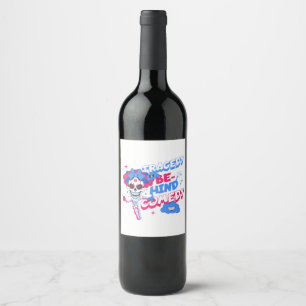 Étiquette Pour Bouteilles De Vin Clown crâne
