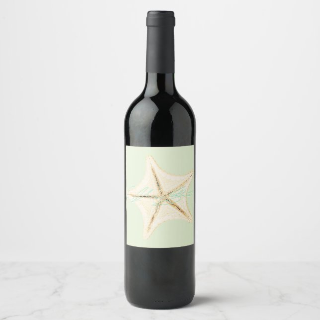 Étiquette Pour Bouteilles De Vin Coaster en grès (Devant)