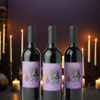 Étiquette Pour Bouteilles De Vin Cocktail de potion Halloween Witchy