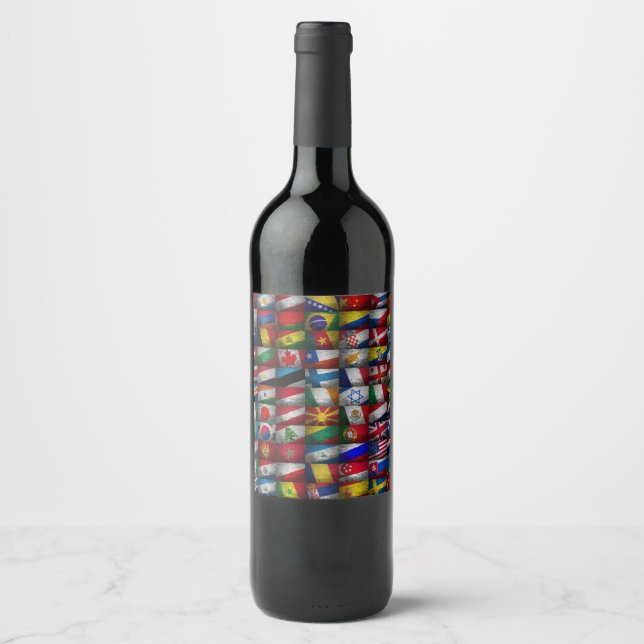 Étiquette Pour Bouteilles De Vin Collection Indicateur (Devant)