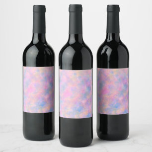 Étiquette Pour Bouteilles De Vin Combinaison géniale de couleurs pastel