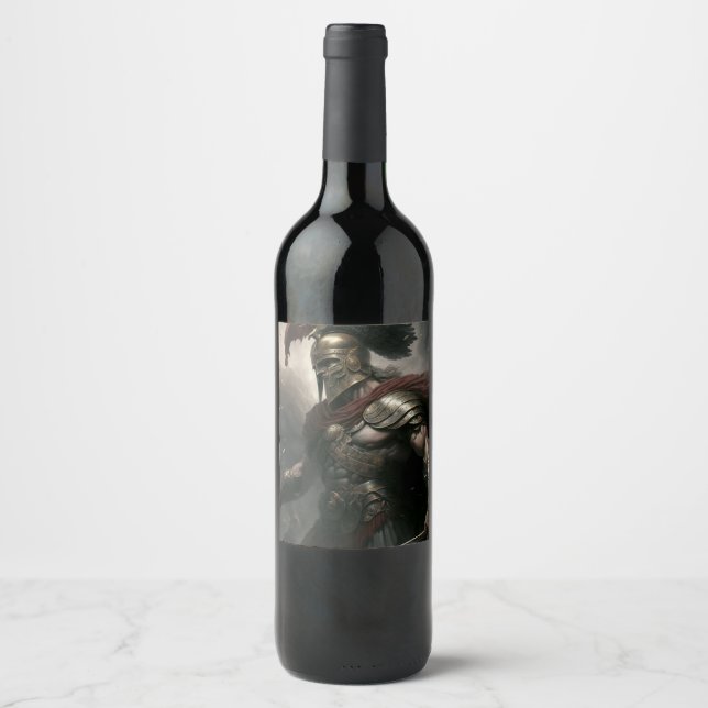 Étiquette Pour Bouteilles De Vin Commandant (Devant)