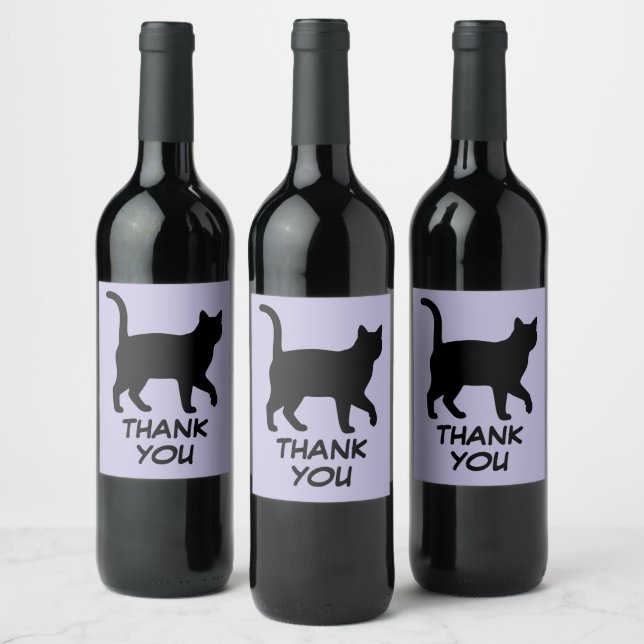 Étiquette Pour Bouteilles De Vin Conception de silhouettes de jolis animaux de comp (Bouteilles)