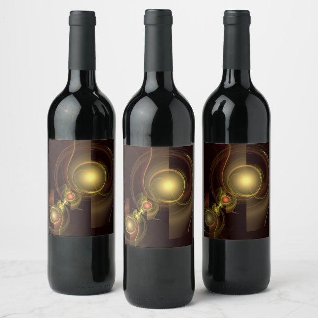 Étiquette Pour Bouteilles De Vin Connexion intime Art Abstrait (Bouteilles)