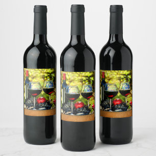 Étiquette Pour Bouteilles De Vin Consonance de vignoble - Conception d'étiquette de
