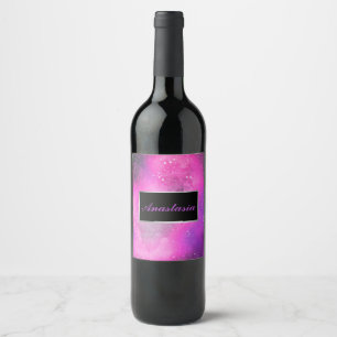 Étiquette Pour Bouteilles De Vin Cool, Extraordinaire, Galaxy avec ton nom