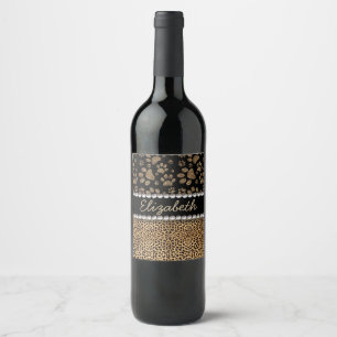 Étiquette Pour Bouteilles De Vin COPIE de PHOTO de fausse pierre d'empreintes de