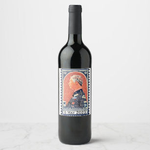Étiquette Pour Bouteilles De Vin Coronation du roi Charles III