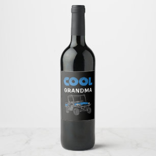 Étiquette Pour Bouteilles De Vin Correspondance de famille de grand-mère Cool perso