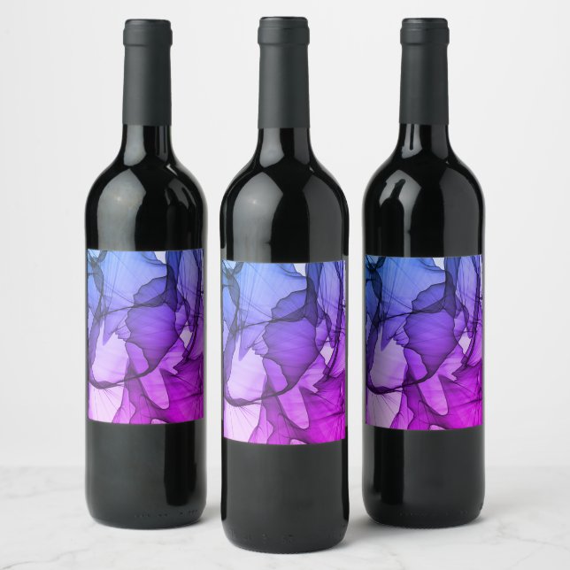 Étiquette Pour Bouteilles De Vin Couche Mystique de Prune (Bouteilles)