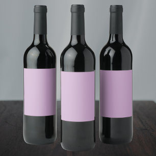Étiquette Pour Bouteilles De Vin Couleur solide Lilac