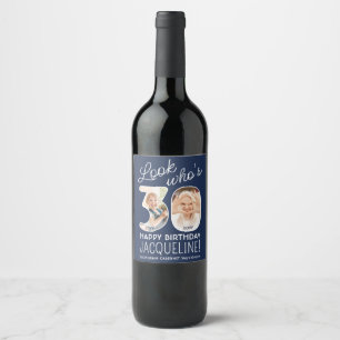 Étiquette Pour Bouteilles De Vin Couleurs DIY • Joyeux 30e Anniversaire 2 Photos