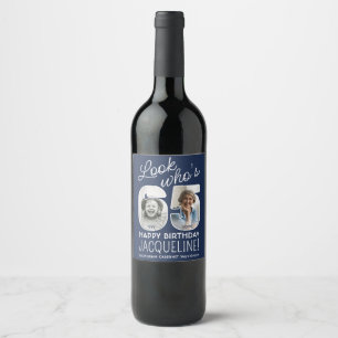 Étiquette Pour Bouteilles De Vin Couleurs DIY • Joyeux 65e Anniversaire 2 Photos