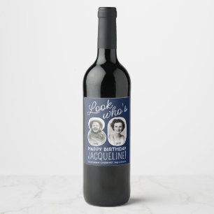 Étiquette Pour Bouteilles De Vin Couleurs DIY • Joyeux 80e Anniversaire 2 Photos