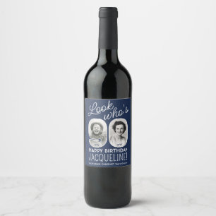 Étiquette Pour Bouteilles De Vin Couleurs DIY • Regardez qui fête ses 90 ans 2 Phot
