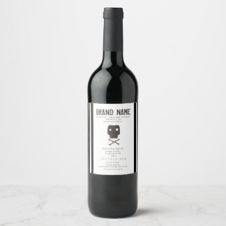 Étiquette Pour Bouteilles De Vin Crâne