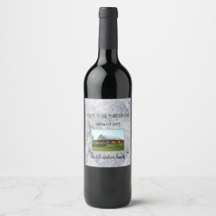 Étiquette Pour Bouteilles De Vin Créez votre propre accueil à la famille de loge