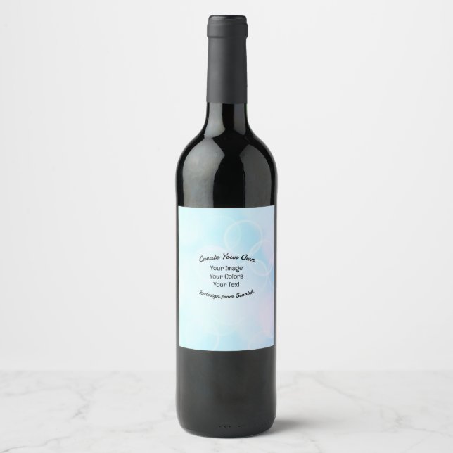 Étiquette Pour Bouteilles De Vin Créez votre propre design/logo personnalisé (Devant)
