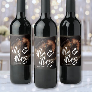 Étiquette Pour Bouteilles De Vin Créez Votre Propre Mariage en Photos