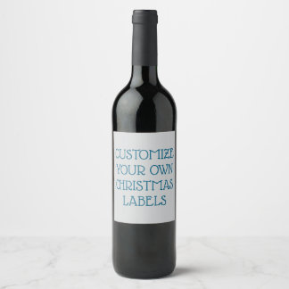 Étiquette Pour Bouteilles De Vin Créez votre propre Noël personnalisé