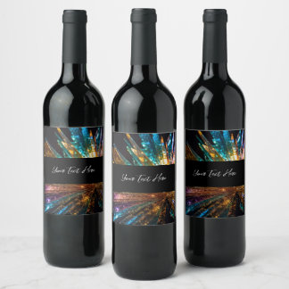 Étiquette Pour Bouteilles De Vin Créez Votre Propre Verre Coloré Écrasé Personnalis