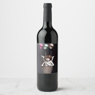 Étiquette Pour Bouteilles De Vin Cupidon Vintage