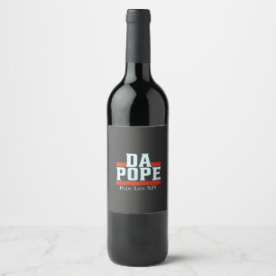 Étiquette Pour Bouteilles De Vin Da Pape De L'Amérique Chicago Pape Leo XIV Provost