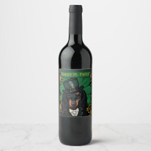 ÉTIQUETTE POUR BOUTEILLES DE VIN DACHSHUND