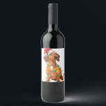 Étiquette Pour Bouteilles De Vin Dachshund Dogs Tree Christmas Sweater Xmas Toxits<br><div class="desc">Chien de berger Dogs Tree Christmas Sweater Xmas Toxits Pet Dog</div>