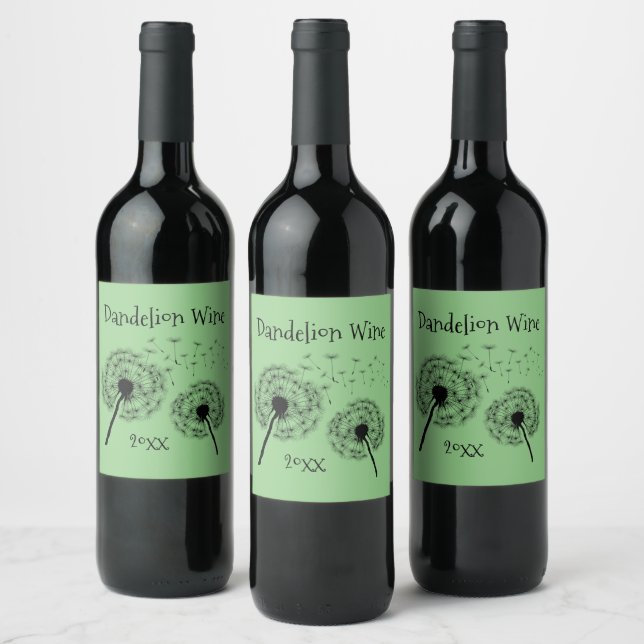 Étiquette Pour Bouteilles De Vin Dandelion Wis Design Vin Étiquette (Bouteilles)