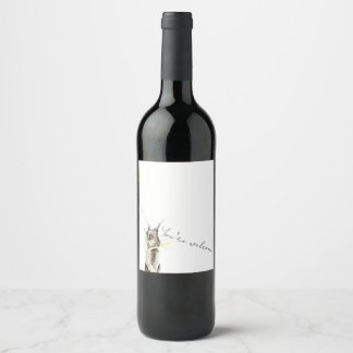 Étiquette Pour Bouteilles De Vin De rien