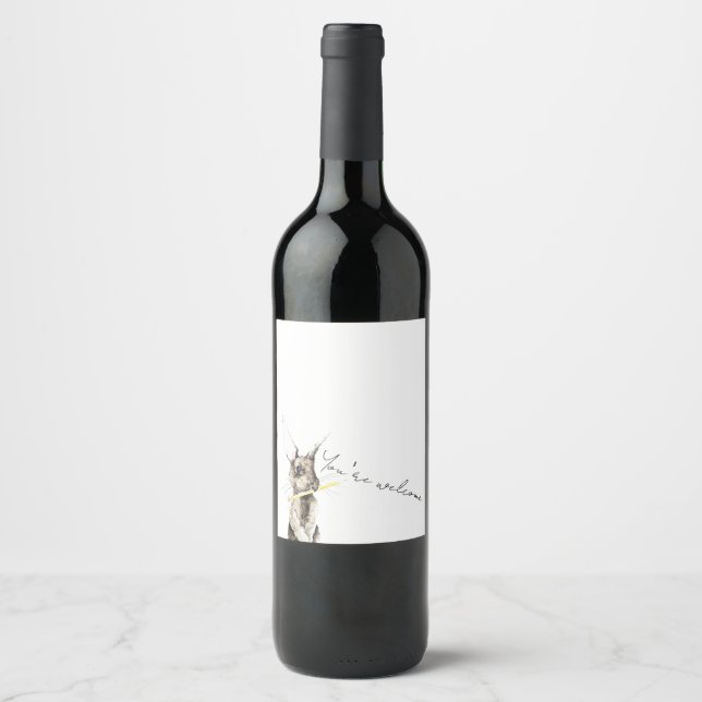 Étiquette Pour Bouteilles De Vin De rien (Devant)