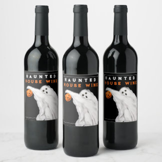 Étiquette Pour Bouteilles De Vin Décorations éffrayantes de la fête de la boisson