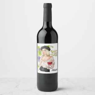 Étiquette Pour Bouteilles De Vin Dégustation de vin Fête des mariées Étiquette de v