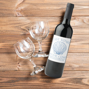 Étiquette Pour Bouteilles De Vin Dernier Toast Fantaisiste sur la Côte