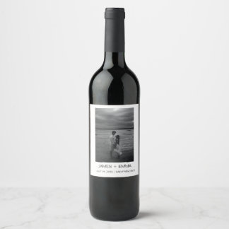 Étiquette Pour Bouteilles De Vin Désherbage simple de textes et de photos