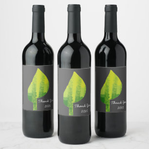 Étiquette Pour Bouteilles De Vin Devenez écolo éco-feuille de la nature