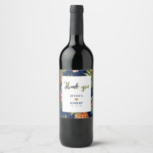 Étiquette Pour Bouteilles De Vin Dieu & Marine   Étiquette de vin personnalisée pou