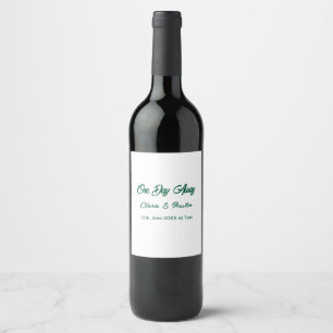 Étiquette Pour Bouteilles De Vin dîner de répétition Un jour avant la nuit précédan