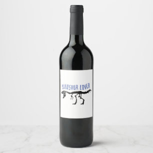 Étiquette Pour Bouteilles De Vin Dinosaure