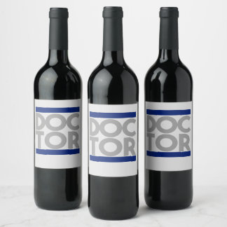 Étiquette Pour Bouteilles De Vin Docteur