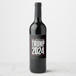 Étiquette Pour Bouteilles De Vin Donald Trump 2024 Reprenez l'Amérique Élection