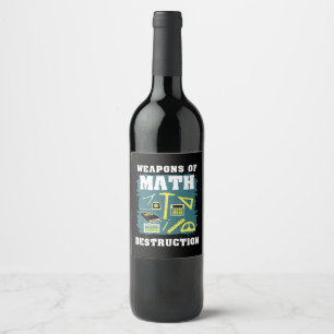 Étiquette Pour Bouteilles De Vin Dons de maths amusants