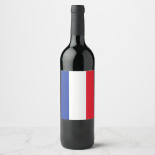 Étiquette Pour Bouteilles De Vin Drapeau France