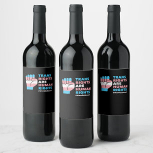 Étiquette Pour Bouteilles De Vin Droits transgenres politiques vintages LGBTQ
