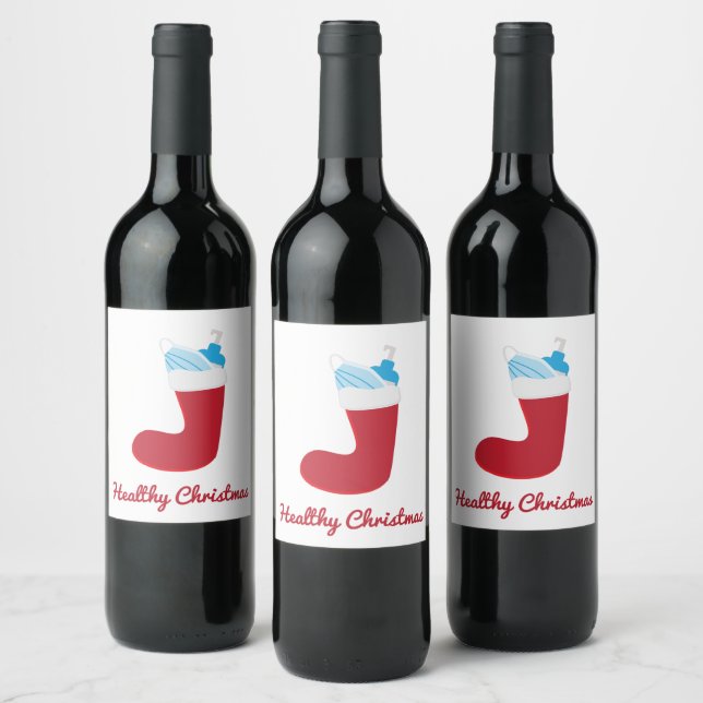 Étiquette Pour Bouteilles De Vin Drôle Noël 2020 Rupture rouge (Bouteilles)