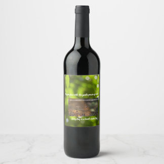 Étiquette Pour Bouteilles De Vin Earth’s Glow and Healing Japanese Flowers/EarthDay