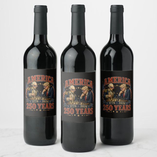 Étiquette Pour Bouteilles De Vin Échecs patriotiques 250 (Bouteilles)