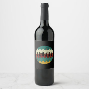 Étiquette Pour Bouteilles De Vin Échecs - Pièces d'échecs Retro